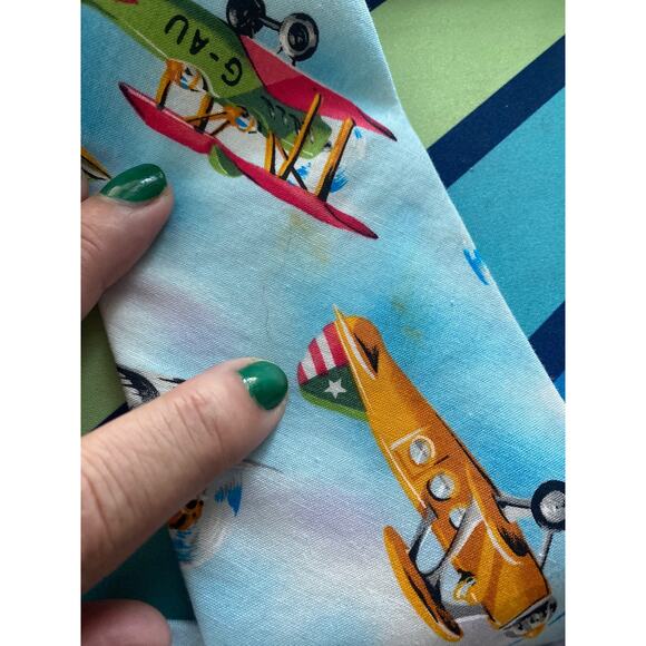 DIPLOMAT MEN AIRPLANE PRINT VINTAGE TIE - Picture 3 of 3